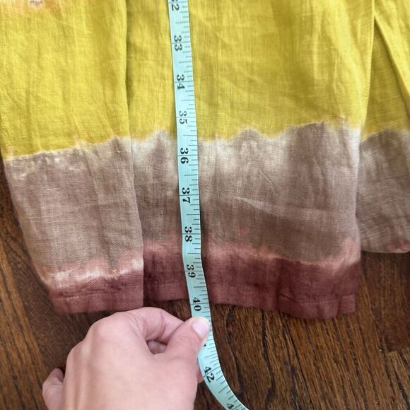 Roberta Freymann Womens Pure Linen Ombre Print Dress Size Small 1636 - Picture 13 of 13